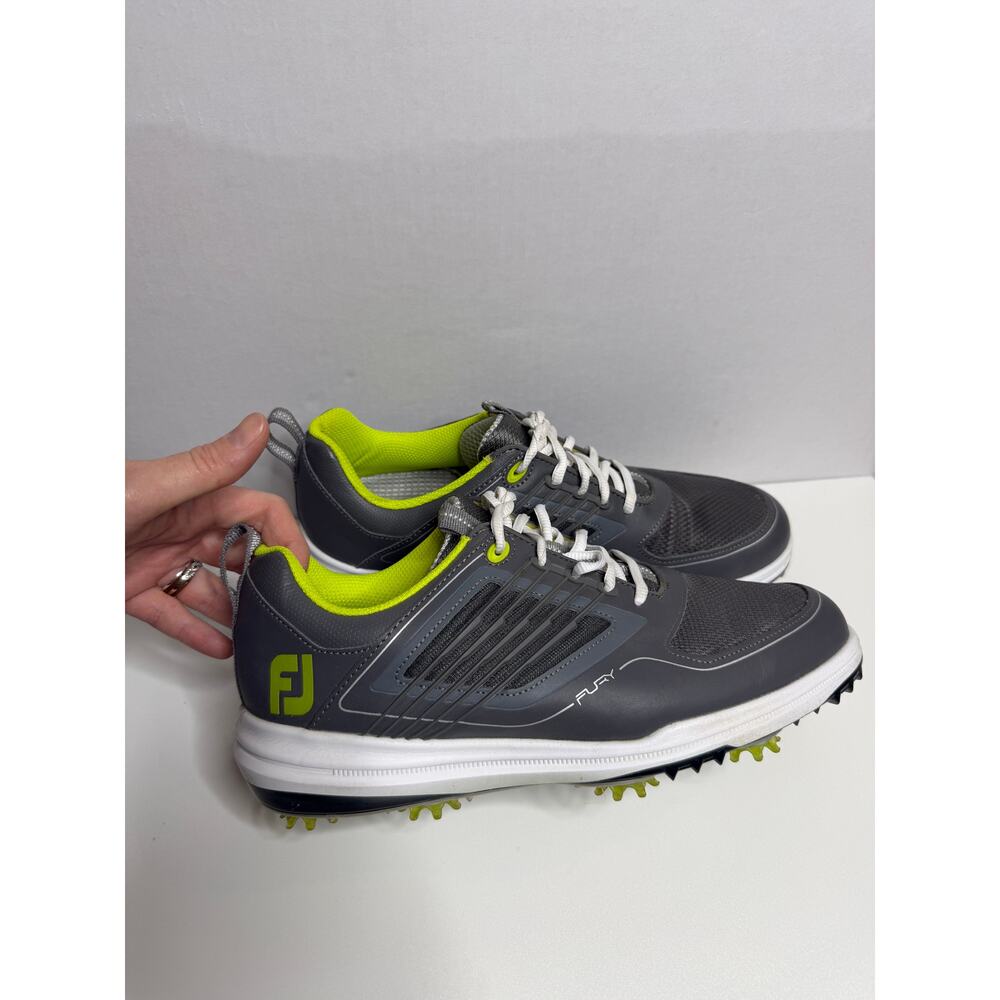 Footjoy Men's Fury Golf Shoes Gray Low Top Athletic Comfort Footwear Size 9